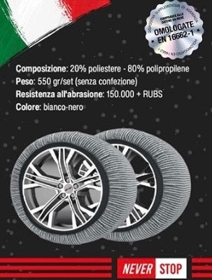 Calze da neve per auto